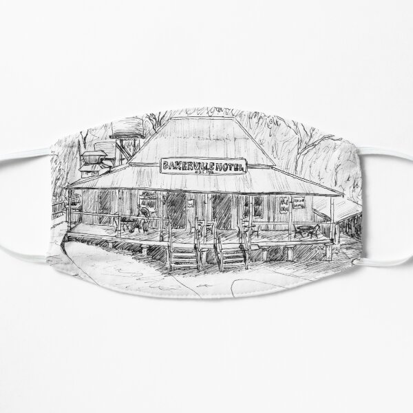 Australian Scene - Bakerville Hotel, Herberton Historic Village, Qld, Aus. Flat Mask