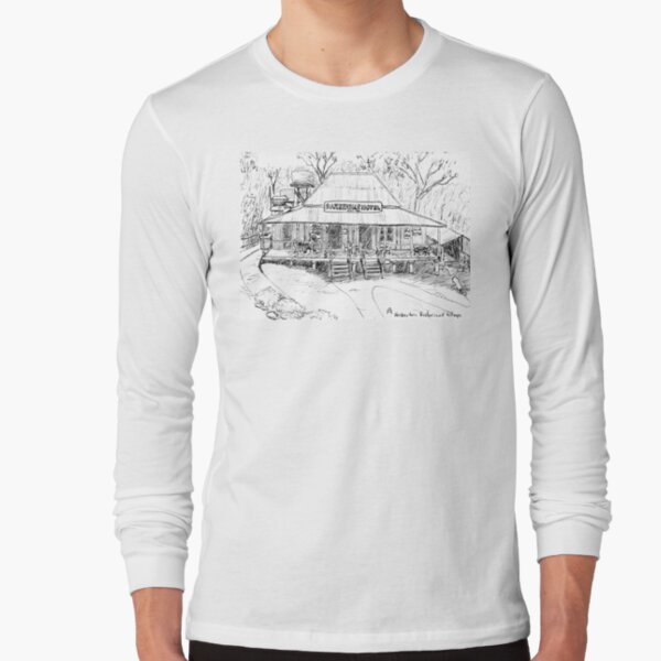 Australian Scene - Bakerville Hotel, Herberton Historic Village, Qld, Aus. Long Sleeve T-Shirt