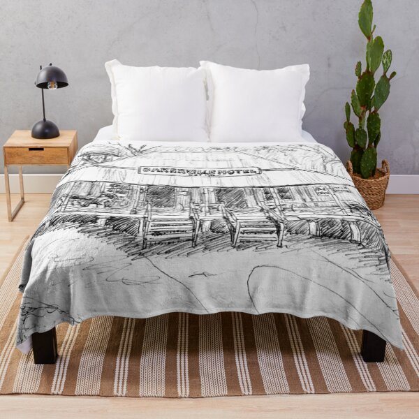 Australian Scene - Bakerville Hotel, Herberton Historic Village, Qld, Aus. Throw Blanket