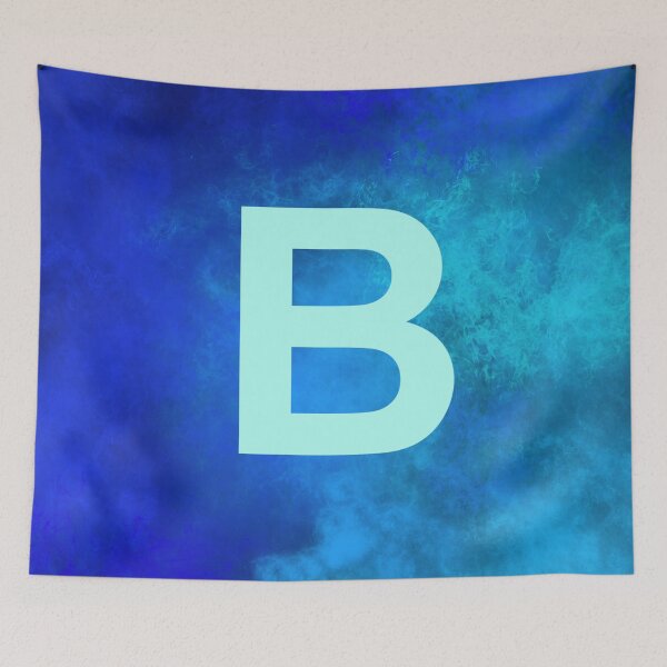 Item preview, Cosmic Fire Blue Alphabet B designed and sold by geoceltic.