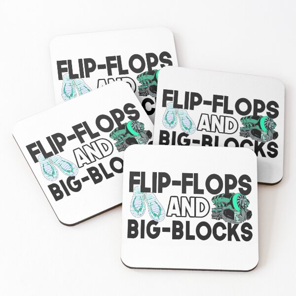 Item preview,  Flip Flops And Big Blocks Funny Gift for mechanic dad or cars lover and  designed and sold by Teeses.