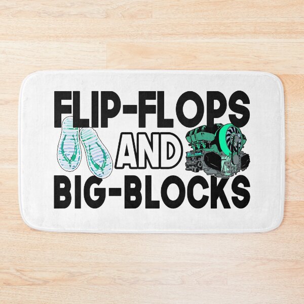 Item preview,  Flip Flops And Big Blocks Funny Gift for mechanic dad or cars lover and  designed and sold by Teeses.