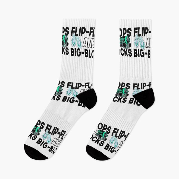 Item preview,  Flip Flops And Big Blocks Funny Gift for mechanic dad or cars lover and  designed and sold by Teeses.
