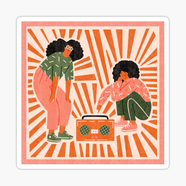 Lets the party on Sticker