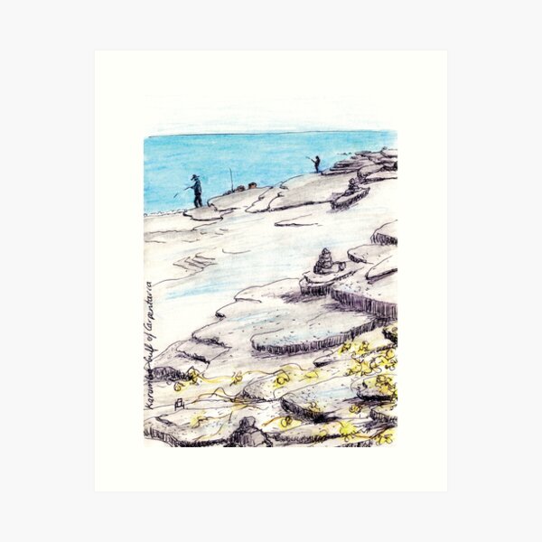 Australian Scene - Karumba, Gulf of Carpentaria, Qld, Aus Art Print