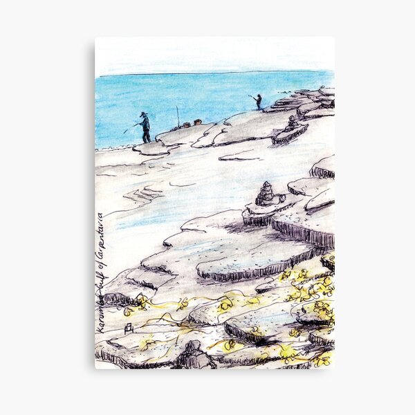 Australian Scene - Karumba, Gulf of Carpentaria, Qld, Aus Canvas Print