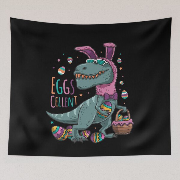 Item preview, Eggscellent Easter Bunny T Rex Dinosaur Eggs Basket designed and sold by klawiter86322.