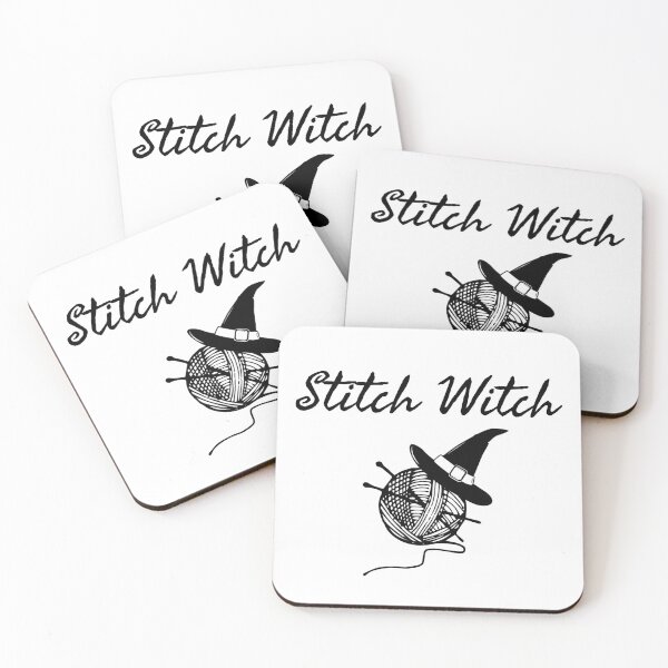 Item preview, Stitch Witch cute knitting witchy yarn funny design  designed and sold by HobbyGear.