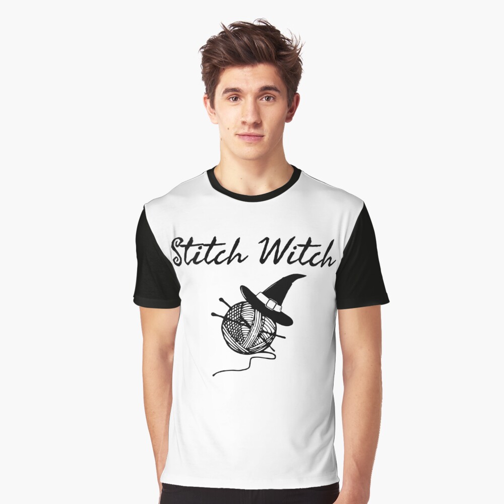 Stitch Witch cute knitting witchy yarn funny design | Sticker