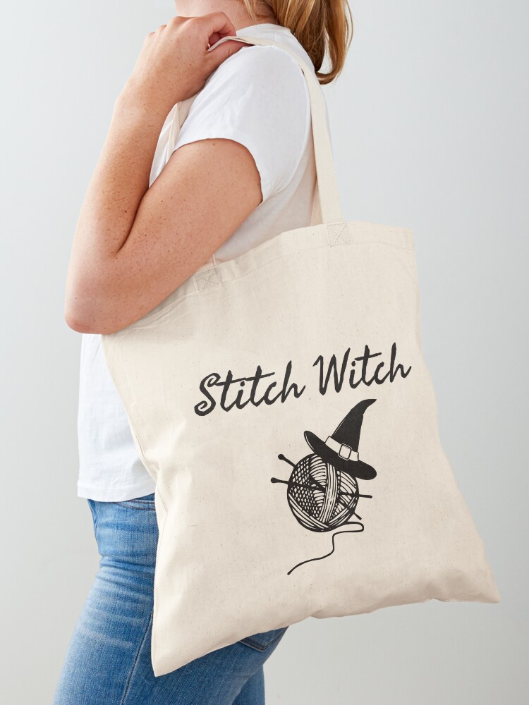 Stitch Witch cute knitting witchy yarn funny design | Sticker