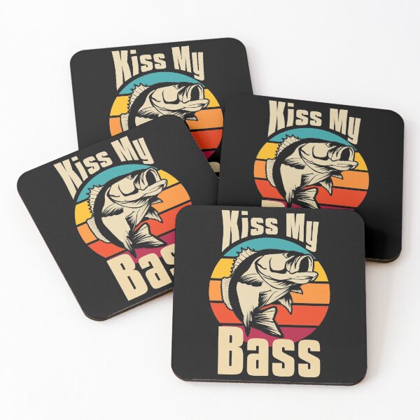 Item preview, Kiss My Bass Retro Striped Sunset designed and sold by Zurickdesigns.