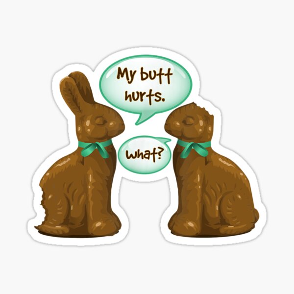 Item preview, Funny Easter Chocolate Bunny Friends designed and sold by klawiter86322.