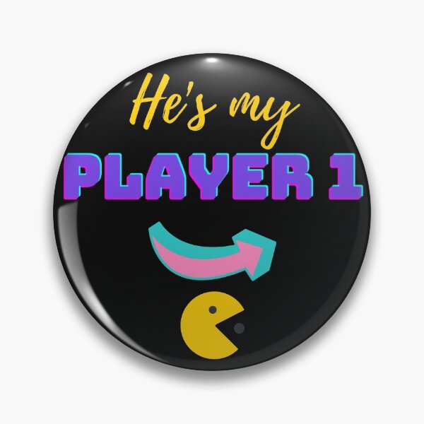Item preview, He's My Player 1 Gamer Valentine designed and sold by JEL-Designs.