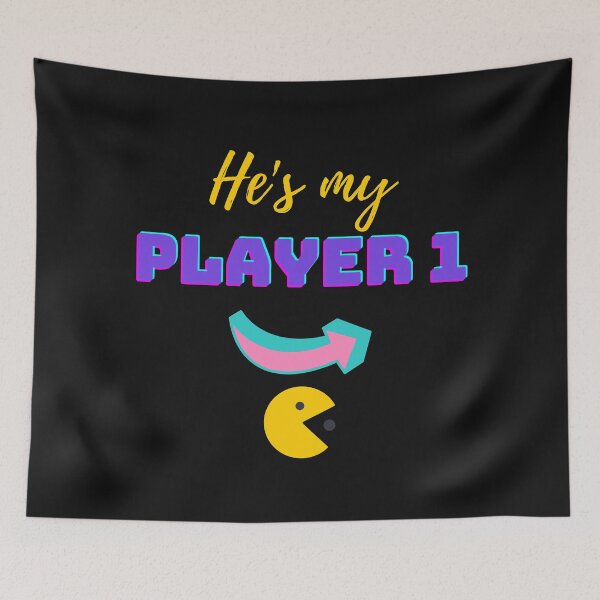 Item preview, He's My Player 1 Gamer Valentine designed and sold by JEL-Designs.