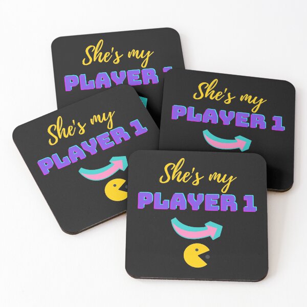 Item preview, She's My Player 1 Gamer Valentine designed and sold by JEL-Designs.