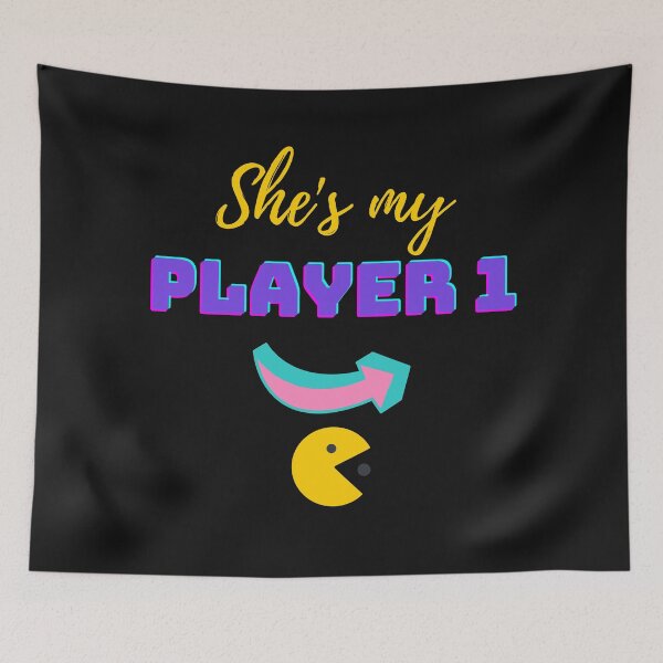 Item preview, She's My Player 1 Gamer Valentine designed and sold by JEL-Designs.