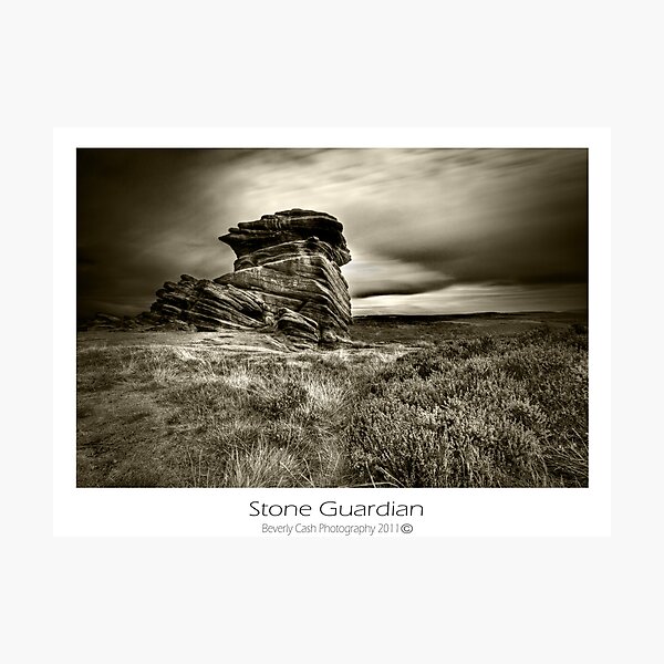Stone Guardian, rock formation Photographic Print