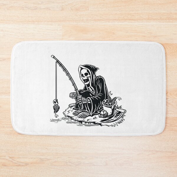 Item preview, I Will Never Stop Fishing Funny Fisher Skeleton designed and sold by KingMasterStore.