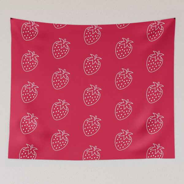 Item preview, Simple Red and White Strawberry designed and sold by hearthearts.