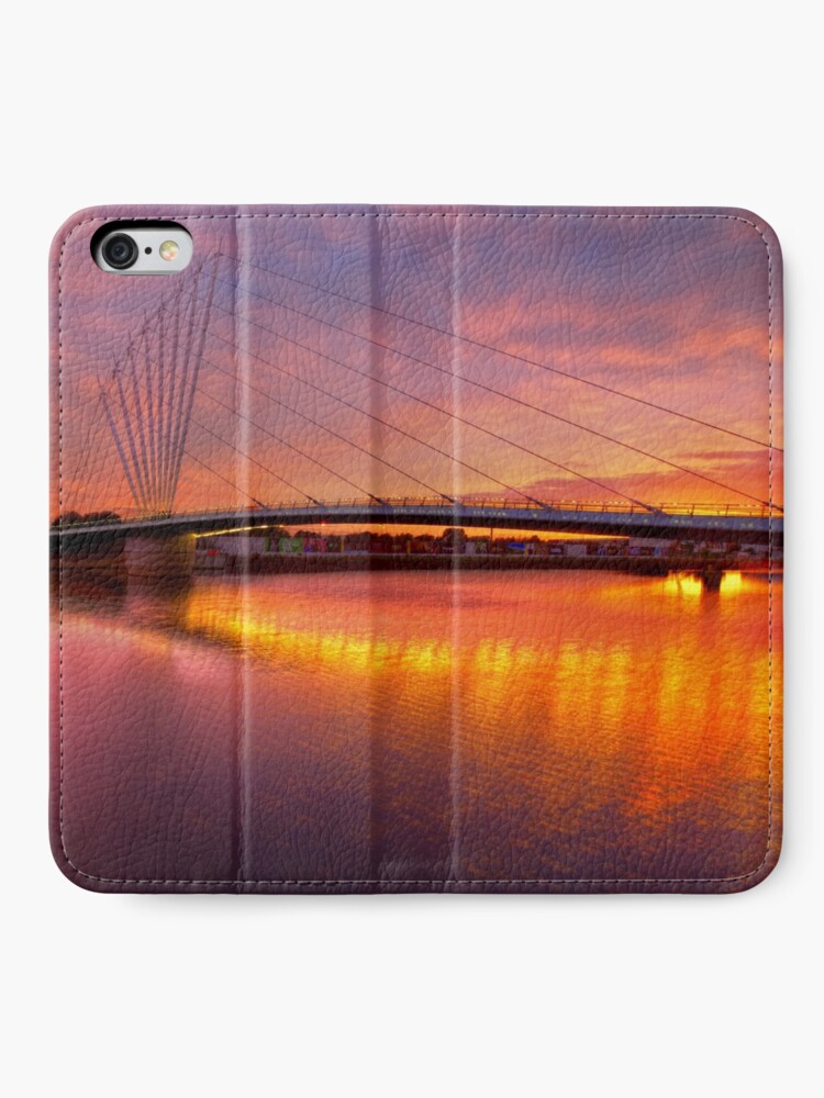 Alternate view of Vivid Sunset over the Quay iPhone Wallet