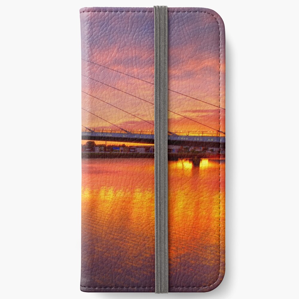 Vivid Sunset over the Quay iPhone Wallet