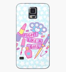 Mädchen Kämpfer Hülle & Skin für Samsung Galaxy