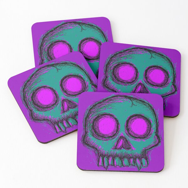 Item preview, Teal Skull designed and sold by Chibibbs.