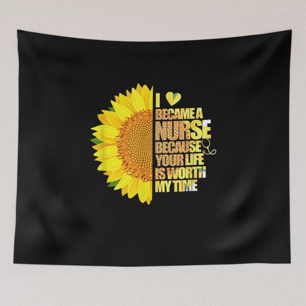 Item preview, I Became A Nurse Because Your Life Is Worth My Time Nursing designed and sold by shirleyfinley.