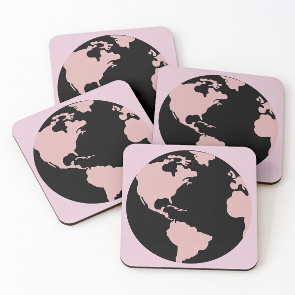 Item preview, Pink & Black Globe designed and sold by irideae.