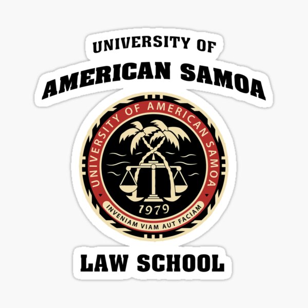 Vista previa del artículo con la obra «Universidad de Samoa Americana - Facultad de Derecho - Better Call Saul Oficial», diseñado y vendido por blakeoak.