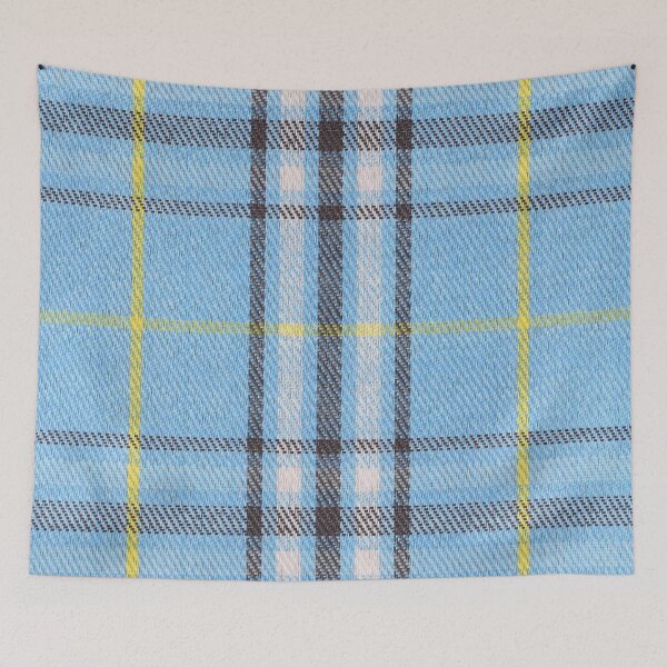 Item preview, Patterns - blue, White and Yellow Plaid Tartan Check designed and sold by TheKingdomAttic.
