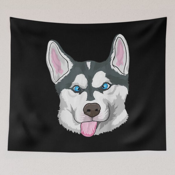 Item preview, Silly Siberian Husky Winter Dog Gift Funny Crazy Husky Puppy designed and sold by shirleyfinley.