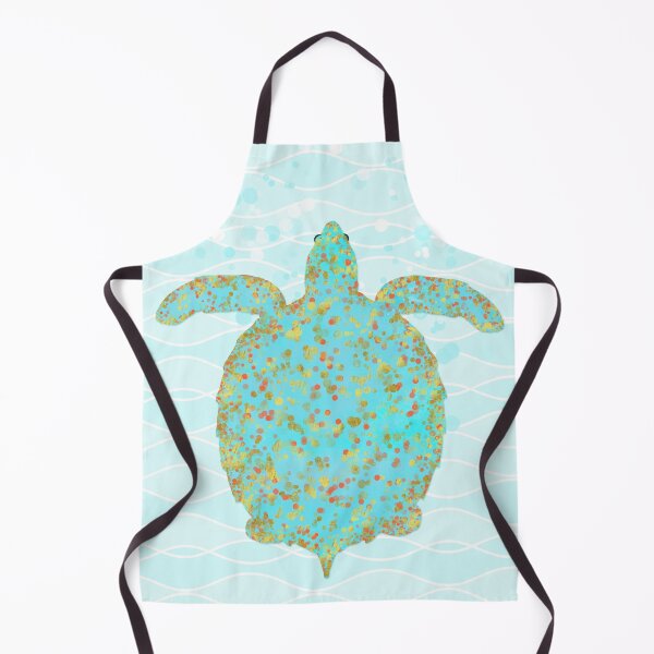 Item preview, Tucker Turtle, swimming tropical sea turtle coastal art designed and sold by Glimmersmith.