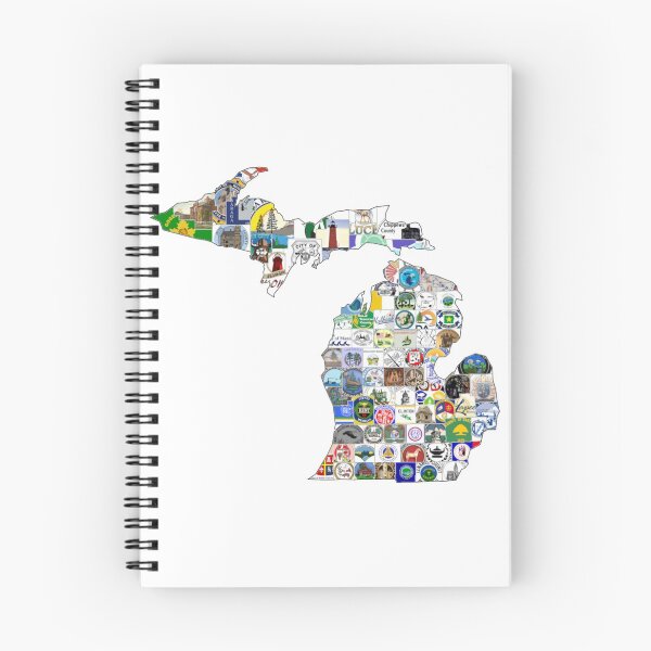 Item preview, Michigan Map/County Flags designed and sold by LilChunk101.