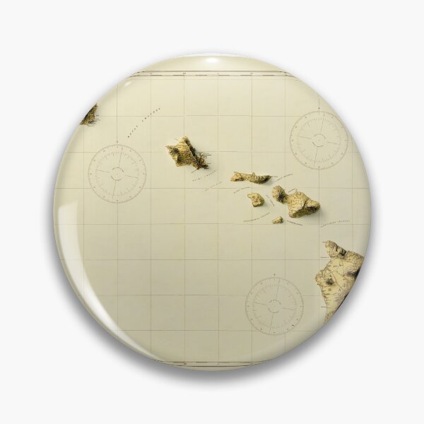 Item preview, 1931 Hawaii Relief Map 3D digitally-rendered designed and sold by ThinkAboutMaps.