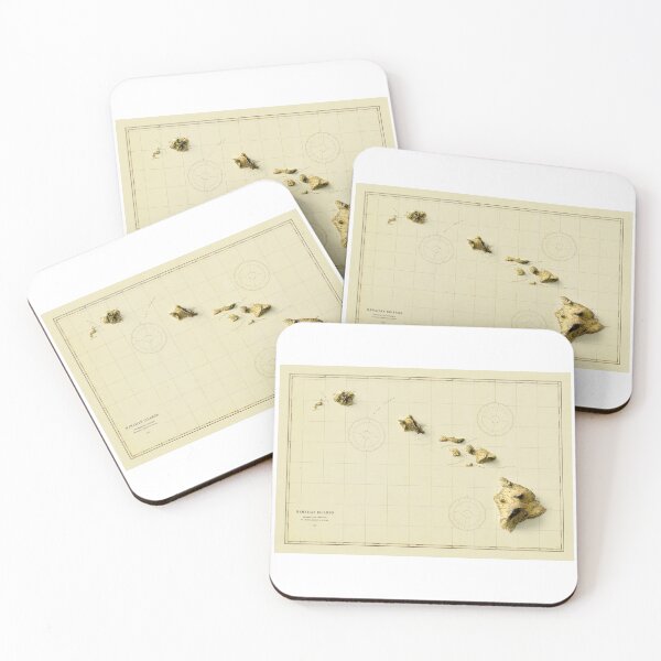Item preview, 1931 Hawaii Relief Map 3D digitally-rendered designed and sold by ThinkAboutMaps.