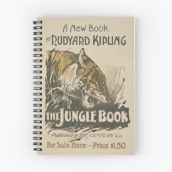 Item preview, Jungle Book - Rudyard Kipling Vintage Book Poster designed and sold by bellatierra.