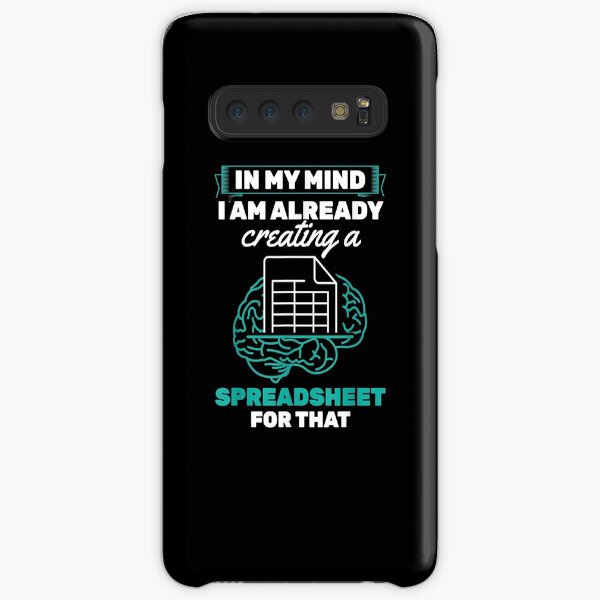 In My Mind Creating Spreadsheet Accountant Spreadsheet Samsung Galaxy Snap Case