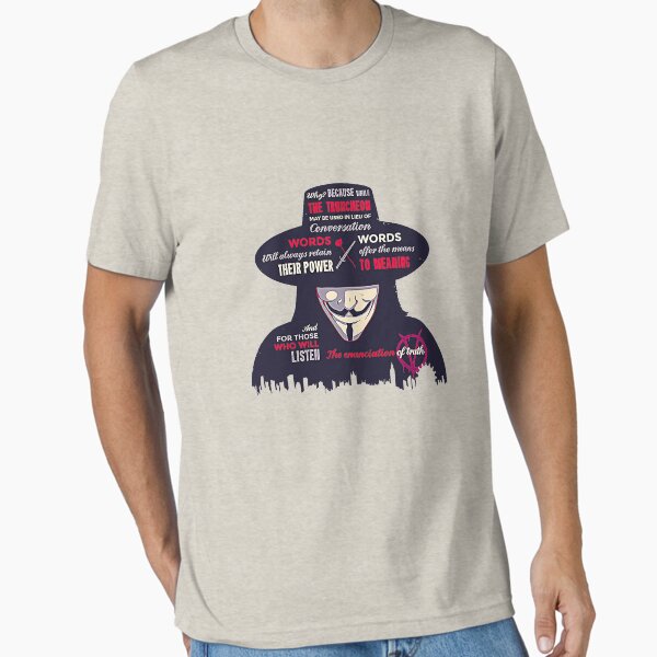 Artikel-Vorschau von Verkündigung der Wahrheit // V für Vendetta, Guy Fawkes, Anarchie, anonymes T-Shirt, designt und verkauft von AstonMartin36x.
