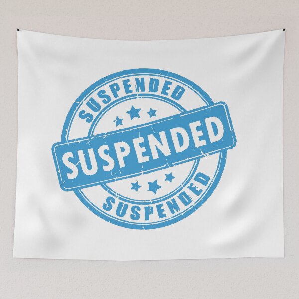 Item preview, Account Suspended Stamp designed and sold by mouad naouiri.