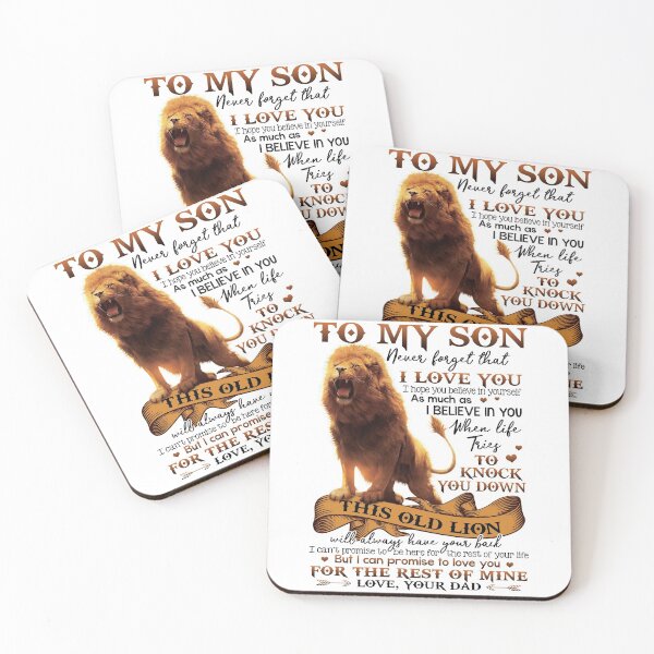 Item preview, Dad to Son - Lion - Never Forget That I Love You designed and sold by JanArt65.