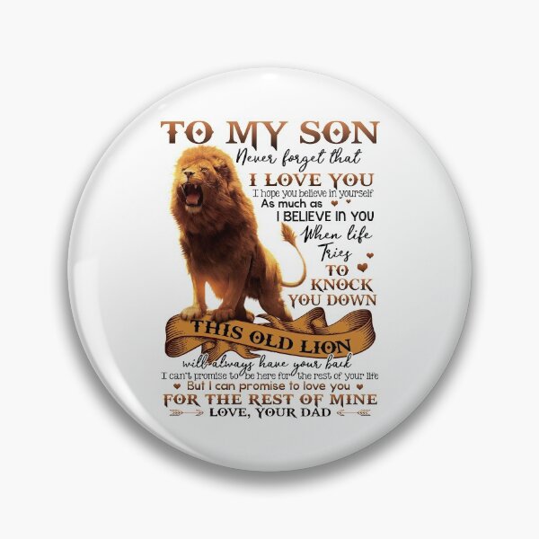 Item preview, Dad to Son - Lion - Never Forget That I Love You designed and sold by JanArt65.