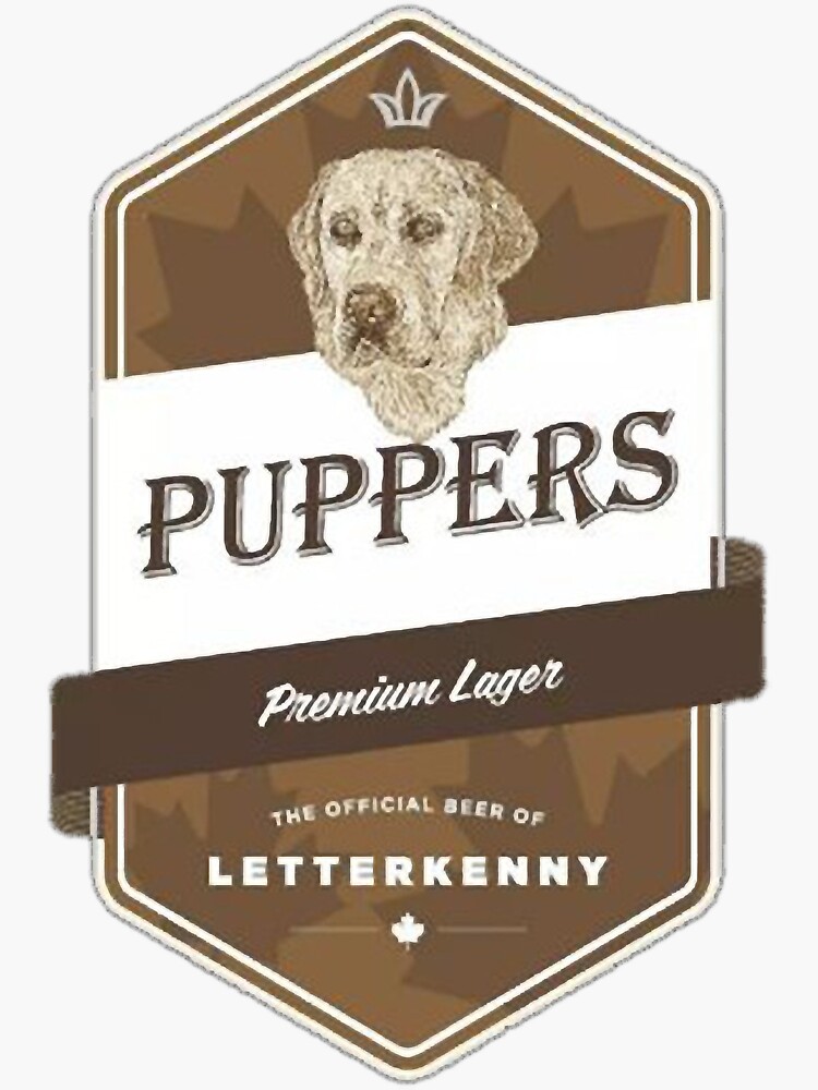 "puppers beer Essential" Sticker for Sale by Sasinlinlin Redbubble