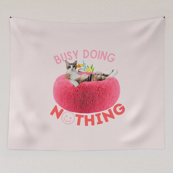 Item preview, Busy Doing Nothing (Furry Pouf) designed and sold by leBoosh-Designs.