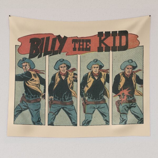 Item preview, Billy the Kid | Vintage Western Comic Book Art | Retro Cowboy Comics designed and sold by SLAG-Creative.