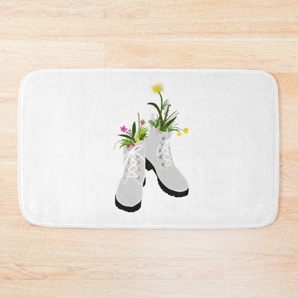 Aperçu de l'œuvre Bottes blanches à fleurs créée et vendue par blejsart.