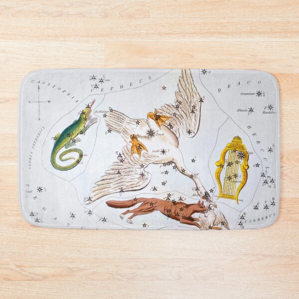 Item preview, Antique Constellation Map of Lacerta, Cygnus, Lyra, Vulpecula designed and sold by VintageArchive.