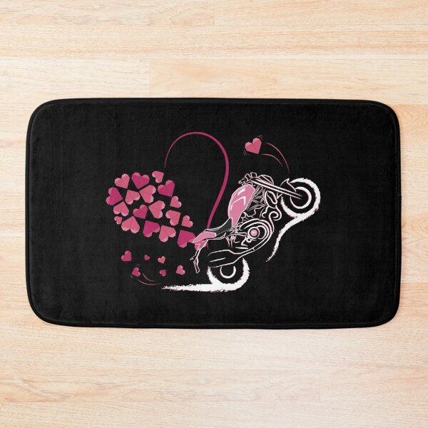 Item preview, Etoide Monster Love Heart Burst, on Black for the Lady Biker designed and sold by etoide.