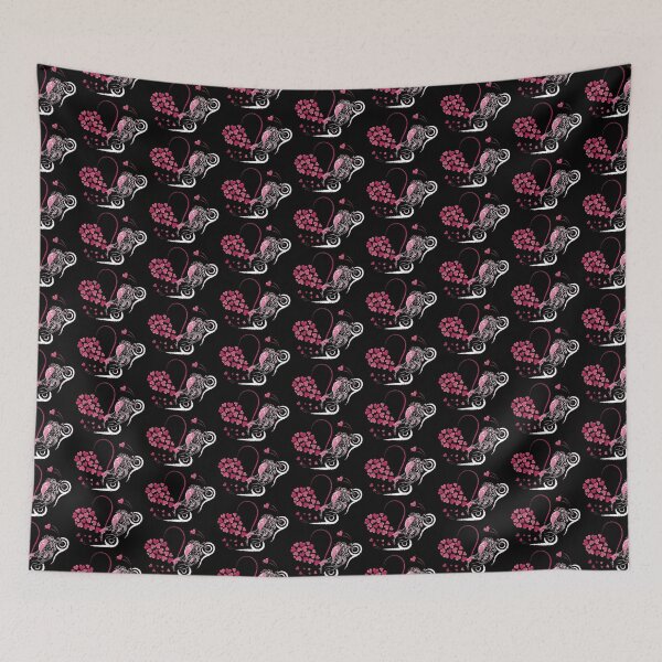 Item preview, Etoide Monster Love Heart Burst, on Black for the Lady Biker designed and sold by etoide.