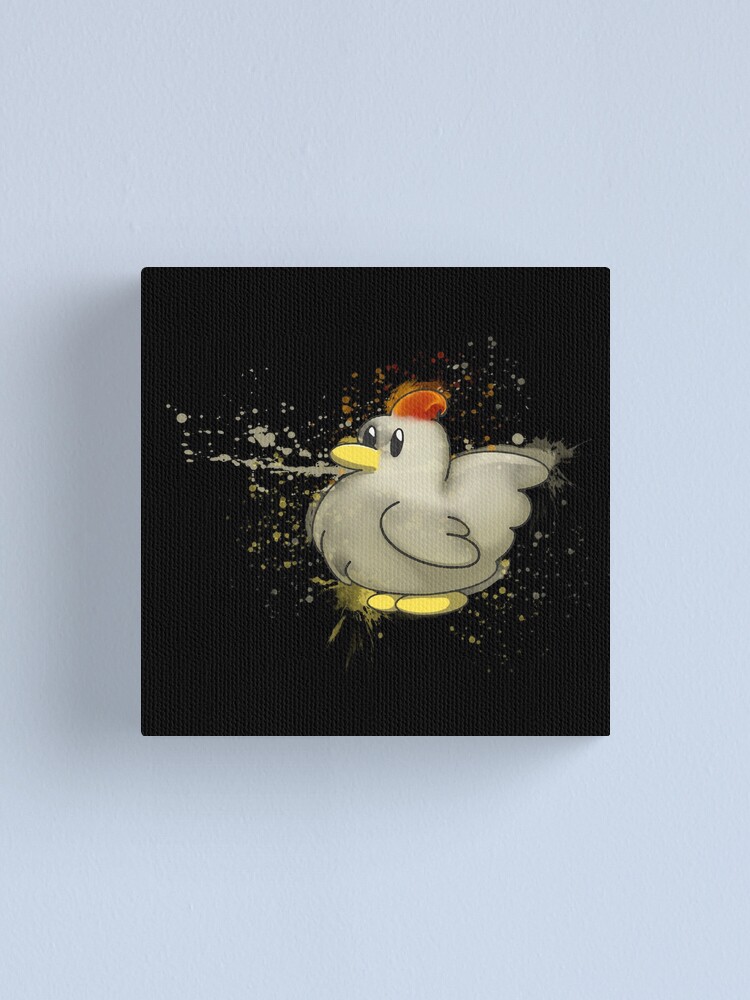 Thumbnail 1 of 3, Canvas Print, Chicken  designed and sold by ev3e.